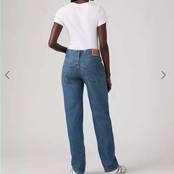 Levi’s Low Pro Straight Jeans Faded Blue Size 28 - Picture 4 of 9